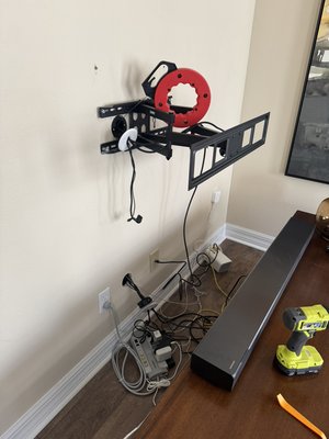 TV Mounting - Mounted a TV for customer wanted wire hidden the before and after pictures stunning give us a call TV Mounting - Mounted a TV for customer wanted wire hidden the before and after pictures stunning give us a call