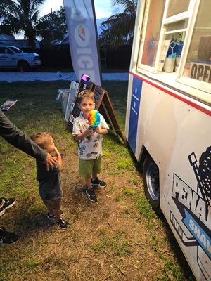 Palm Beach Acres Pumpkin Patch - This was our visit to Palm Beach Acres for their Pumpkin Patch and Haunted house! We had many flavors of shaved ice! Also had a few special shaved ice combos with a souvenir cup!