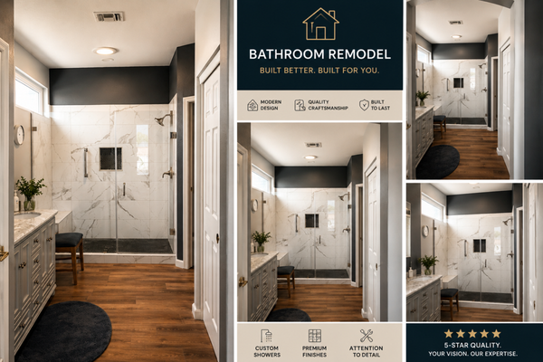 This is a bathroom we remodeled for a customer - Before and after laundry room remodel! We turned an unfinished space into a clean, modern, and functional room with custom cabinets, new countertops, updated flooring, and smart storage solutions. We love helping homeowners bring new life to their homes with quality work and attention to detail.