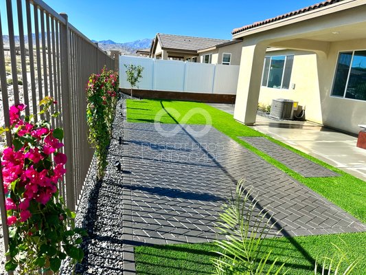 Crescent Residence - This backyard was designed to have gatherings with family and for kids to have a safe zone to play!