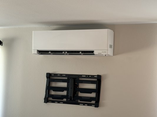 Two Zone Mitsubishi Mini Split Install - The family was extremely pleased with the installation. Two Zone Mitsubishi Mini Split Install - The family was extremely pleased with the installation.