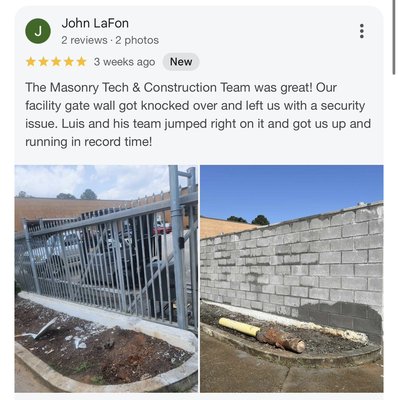 5 star Reviews 🌟 - Some of the 5 star reviews 🌟 from our past customers!
Fill out form on our
website https://masonrytechcons.com/masonry-tech---construction-contact
or call us 404-702-0968 📲 5 star Reviews 🌟 - Some of the 5 star reviews 🌟 from our past customers!
Fill out form on our
website https://masonrytechcons.com/masonry-tech---construction-contact
or call us 404-702-0968 📲