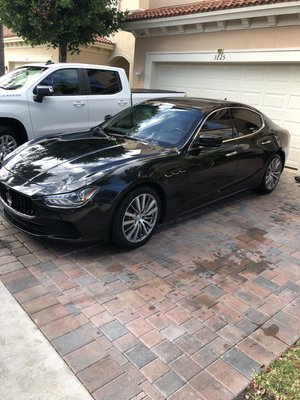 Full detail of this Maserati - This detail was for a working mom with kids. She simply didn’t have the time to put into making her car as clean as she wanted. That’s why we’re here! Full detail of this Maserati - This detail was for a working mom with kids. She simply didn’t have the time to put into making her car as clean as she wanted. That’s why we’re here!