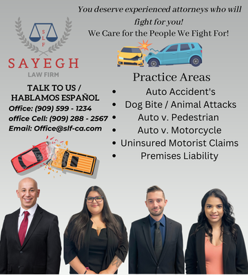 Meet The Team - Professional Injury Attorney San Dimas and the surrounding areas. Hablamos Espanol!