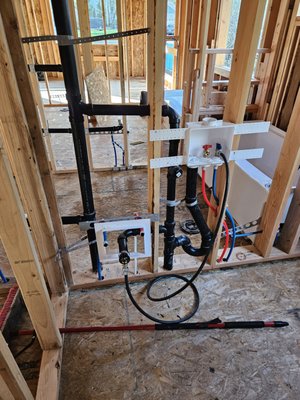 Barns rough in - this rough in was done on a house in the process of being built. we did this one back in May and did the whole house within a few days.