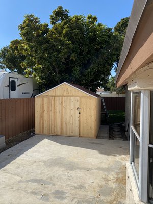 Exterior wood and metal Shed - We build this shed for a customer who needs more space in his house, he wanted it safe against bad weather and thieves, that's why we use materials such as metal and wood coated inside with plywood metal shingles and super strong. You can also see other works on our YouTube channel here: https://www.youtube.com/channel/UCQqrMywXWjdJWF53rJoW8Fw
Or visit our website:
http://www.moyashandymanservice.com Exterior wood and metal Shed - We build this shed for a customer who needs more space in his house, he wanted it safe against bad weather and thieves, that's why we use materials such as metal and wood coated inside with plywood metal shingles and super strong. You can also see other works on our YouTube channel here: https://www.youtube.com/channel/UCQqrMywXWjdJWF53rJoW8Fw
Or visit our website:
http://www.moyashandymanservice.com