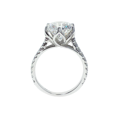 Custom 3ct Lab Diamond Engagement Ring - This stunning engagement ring features a dazzling 3-carat round-cut lab-grown diamond purchased from Diamonds by Monet. Certified by IGI, this exceptional stone was the perfect choice for a couple seeking a custom design.
Our expert jewelers worked closely with the customers to capture their vision, creating a detailed CAD
rendering that showcased the ring's elegant design. With the design approved, we brought it to life, ensuring every detail complemented the brilliance of the diamond.
The final product is a masterpiece, reflecting the couple's style and preferences. The customers were thrilled with the result—a symbol of their commitment, crafted just for them. Custom 3ct Lab Diamond Engagement Ring - This stunning engagement ring features a dazzling 3-carat round-cut lab-grown diamond purchased from Diamonds by Monet. Certified by IGI, this exceptional stone was the perfect choice for a couple seeking a custom design.
Our expert jewelers worked closely with the customers to capture their vision, creating a detailed CAD
rendering that showcased the ring's elegant design. With the design approved, we brought it to life, ensuring every detail complemented the brilliance of the diamond.
The final product is a masterpiece, reflecting the couple's style and preferences. The customers were thrilled with the result—a symbol of their commitment, crafted just for them.