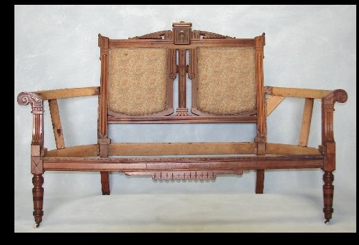 Restored Antique Loveseat - Restored Antique Loveseat Restored Antique Loveseat - Restored Antique Loveseat