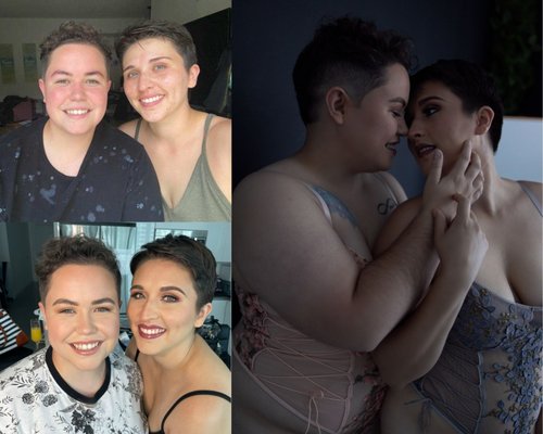 Makeup Before and After - Professional hair and makeup is part of the boudoir experience. Anything from natural to smokey eyes is possible and we are excited to show you a different side of you. Professional hair and makeup will make you look and feel like a goddess throughout and after the experience.