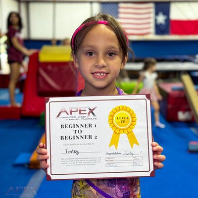 Beginner Artistic Gymnastics - Ages 5 years and up or passed Preschool level. Students are introduced to each apparatus: bars, vault, beam, and floor. Concentration on strength and coordination development allows gymnasts to safely learn proper technique. Students will begin with walking across the balance beams, climbing over the bars, learning cartwheels, front rolls, and headstands on the floor. Skills are taught through music, games and interactive play. This class is designed to prepare the gymnast for Advanced Beginner gymnastics. Students will be promoted when all Beginner skills are mastered. Beginner Artistic Gymnastics - Ages 5 years and up or passed Preschool level. Students are introduced to each apparatus: bars, vault, beam, and floor. Concentration on strength and coordination development allows gymnasts to safely learn proper technique. Students will begin with walking across the balance beams, climbing over the bars, learning cartwheels, front rolls, and headstands on the floor. Skills are taught through music, games and interactive play. This class is designed to prepare the gymnast for Advanced Beginner gymnastics. Students will be promoted when all Beginner skills are mastered.