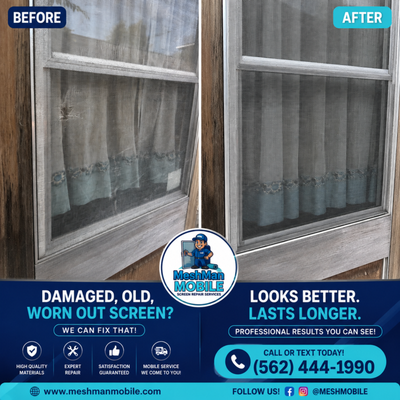 New Mesh, Breeze in, Bugs Out! - Mobile service- we come to you! New Mesh, Breeze in, Bugs Out! - Mobile service- we come to you!