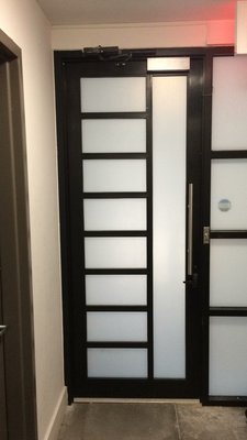 Securing residential buildings front door + access control - This building had many break ins and it was time to secure it's front door properly.
In this project we have installed a Brivo Onair access control system with proximity reader outside the door so tenants can use a key fob to unlock the door. We secured the door using a 1200lbd magnetic lock that now works together with the already existing mortise lock and electric strike, and added a push button and motion sensor that unlocks the door when tenants head out.
Our customer just loves the results! Securing residential buildings front door + access control - This building had many break ins and it was time to secure it's front door properly.
In this project we have installed a Brivo Onair access control system with proximity reader outside the door so tenants can use a key fob to unlock the door. We secured the door using a 1200lbd magnetic lock that now works together with the already existing mortise lock and electric strike, and added a push button and motion sensor that unlocks the door when tenants head out.
Our customer just loves the results!