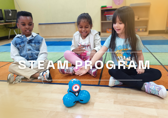 STEAM Program - STEAM Program (Science, Technology, Engineering, Arts & Math)
At Kids Adventure Learning Center, we believe hands-on exploration is the key to lifelong learning. Our STEAM program, offered in our Pre-K and TK classrooms, sparks curiosity and creativity through engaging, age-appropriate activities that encourage children to think like scientists, engineers, and innovators.
Through classroom robotics, early coding, and interactive building projects, our young learners develop critical skills such as problem-solving, collaboration, and logical thinking—all while having fun! Every project is designed to inspire confidence and curiosity, showing children that learning can be both meaningful and exciting.
By introducing STEAM concepts early, we nurture the foundation for future success in academics and beyond. Our program helps children develop not only cognitive skills but also creativity, teamwork, persistence, and a love for discovery that lasts a lifetime.
Kids Adventure Learning Center is growing tomorrow’s innovators—one hands-on experience at a time. STEAM Program - STEAM Program (Science, Technology, Engineering, Arts & Math)
At Kids Adventure Learning Center, we believe hands-on exploration is the key to lifelong learning. Our STEAM program, offered in our Pre-K and TK classrooms, sparks curiosity and creativity through engaging, age-appropriate activities that encourage children to think like scientists, engineers, and innovators.
Through classroom robotics, early coding, and interactive building projects, our young learners develop critical skills such as problem-solving, collaboration, and logical thinking—all while having fun! Every project is designed to inspire confidence and curiosity, showing children that learning can be both meaningful and exciting.
By introducing STEAM concepts early, we nurture the foundation for future success in academics and beyond. Our program helps children develop not only cognitive skills but also creativity, teamwork, persistence, and a love for discovery that lasts a lifetime.
Kids Adventure Learning Center is growing tomorrow’s innovators—one hands-on experience at a time.
