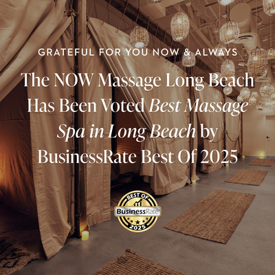 Voted Best Massage Spa in Long Beach! - THANK YOU! The NOW Long Beach has been voted the Best Massage Spa in Long Beach by BusinessRate!! Voted Best Massage Spa in Long Beach! - THANK YOU! The NOW Long Beach has been voted the Best Massage Spa in Long Beach by BusinessRate!!