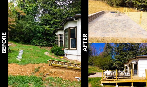 Hardscape before and after pictures - Before and After pictures of some hardscape projects Hardscape before and after pictures - Before and After pictures of some hardscape projects