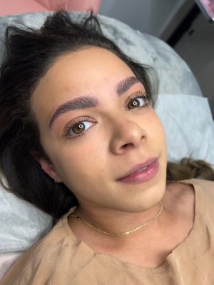 Brow Lamination - Brow Lamination is essentially a brow hair texturizing treatment. The result? Perfect brushed up brows that give a fuller, uniform and defined look.