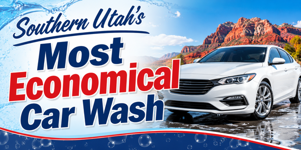 Five Dollar Car Wash - Southern Utah's most economical car wash at $5.00 per car.  Come in to the Red Barn to get an ice cream while you are here.