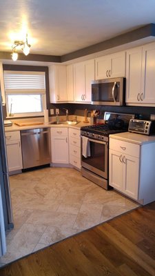 Kitchen Remodel - I don't have a cabinet shop, so I can't create custom cabinets. However, there are a few companies I have dealt with that will make them and I install them. I do everything here except the tile work. Kitchen Remodel - I don't have a cabinet shop, so I can't create custom cabinets. However, there are a few companies I have dealt with that will make them and I install them. I do everything here except the tile work.