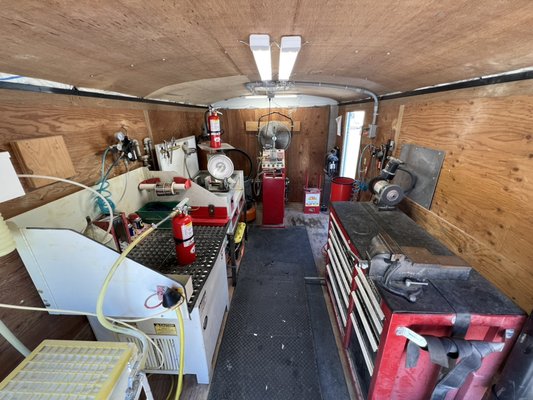 We specialize in on the spot sales and service for all your fire extinguisher needs from new sales to 6yr maintenance everything onsite - We offer a very unique service when it come to fire extinguisher service we bring out a mobile service trailer to do all work onsite so nothing leaves your property We specialize in on the spot sales and service for all your fire extinguisher needs from new sales to 6yr maintenance everything onsite - We offer a very unique service when it come to fire extinguisher service we bring out a mobile service trailer to do all work onsite so nothing leaves your property