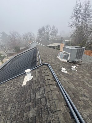 Before & after, GAF  HDZ RS Charcoal - A GAF HDZ RS Charcoal roof offers a bold, modern look with deep, rich tones and high reflectivity - combining strong curb appeal with energy-efficient performance.