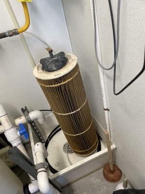 Pool filters cleaned - Pool filters cleaned.