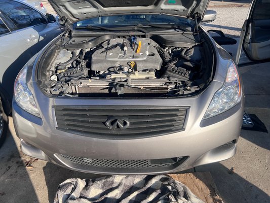 Front End Lights - This beautiful anniversary coupe needed a quick lift to its beauty. Front End Lights - This beautiful anniversary coupe needed a quick lift to its beauty.