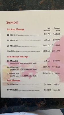 Price List - Affordable price - excellent service Price List - Affordable price - excellent service