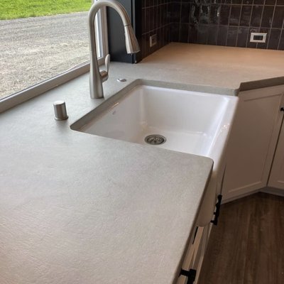Concrete Countertop Overlay - 🛠️ Check out this stunning concrete overlay we completed, giving our customer’s kitchen a modern, durable finish that’s built to last. ✨ Elevate your space with a touch of craftsmanship and a whole lot of love. #ConcreteCoatings #KitchenGoals #EpoxyMagic #HawaiiHomes” Concrete Countertop Overlay - 🛠️ Check out this stunning concrete overlay we completed, giving our customer’s kitchen a modern, durable finish that’s built to last. ✨ Elevate your space with a touch of craftsmanship and a whole lot of love. #ConcreteCoatings #KitchenGoals #EpoxyMagic #HawaiiHomes”