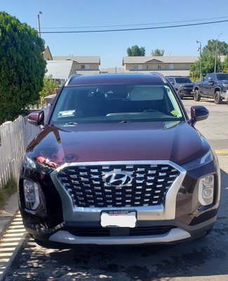 2021 Hyundai Palisade - Quick Washed with rim cleaning, and interior detail. Leather seats conditioned, carpets vacuumed and shampooed and full interior wipe down. 2021 Hyundai Palisade - Quick Washed with rim cleaning, and interior detail. Leather seats conditioned, carpets vacuumed and shampooed and full interior wipe down.