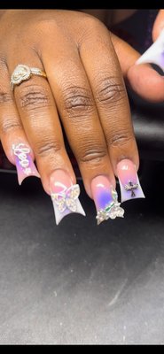 Birthday freestyle acrylic nails - BIRTHDAY FREESTYLE USING DUCK TIPS MEDIUM LENGTH BOOK UNDER LADY BLING FREESTYLE Birthday freestyle acrylic nails - BIRTHDAY FREESTYLE USING DUCK TIPS MEDIUM LENGTH BOOK UNDER LADY BLING FREESTYLE