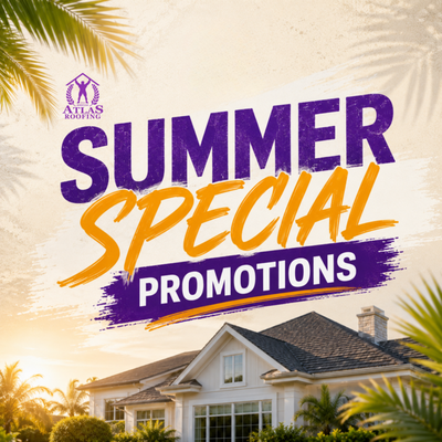 Special Offers - ☀️ Summer Roofing Specials Are Here!
Summer is the perfect time to take care of your roof before the busy season arrives. For a limited time, Atlas Roofing is offering exclusive seasonal promotions to help you save money, protect your home, and get the job done fast. These offers are available for a limited time only.
💸 Save $1,500 on a Roof Replacement
Thinking about replacing your roof this summer?
For a limited time, receive $1,500 off your full roof replacement. Availability is limited, so don't wait.
🛠️ Free Roof Inspection + Insurance Claim Assistance
Get peace of mind at no cost.
Receive a free professional roof inspection along with expert guidance through the insurance claims process—from inspection to documentation.
👥 Summer Referral Rewards — Earn Up to $1,000
Share the savings with friends and neighbors.
1 Referral: Earn $300
2 Referrals: Earn $500
3 Referrals: Earn $1,000
Your referrals save on roofing, and you earn cash—it's a win for everyone.
Don't miss these Summer Specials—they won't last long! Contact Atlas Roofing today to schedule your free inspection or claim your seasonal savings. Special Offers - ☀️ Summer Roofing Specials Are Here!
Summer is the perfect time to take care of your roof before the busy season arrives. For a limited time, Atlas Roofing is offering exclusive seasonal promotions to help you save money, protect your home, and get the job done fast. These offers are available for a limited time only.
💸 Save $1,500 on a Roof Replacement
Thinking about replacing your roof this summer?
For a limited time, receive $1,500 off your full roof replacement. Availability is limited, so don't wait.
🛠️ Free Roof Inspection + Insurance Claim Assistance
Get peace of mind at no cost.
Receive a free professional roof inspection along with expert guidance through the insurance claims process—from inspection to documentation.
👥 Summer Referral Rewards — Earn Up to $1,000
Share the savings with friends and neighbors.
1 Referral: Earn $300
2 Referrals: Earn $500
3 Referrals: Earn $1,000
Your referrals save on roofing, and you earn cash—it's a win for everyone.
Don't miss these Summer Specials—they won't last long! Contact Atlas Roofing today to schedule your free inspection or claim your seasonal savings.