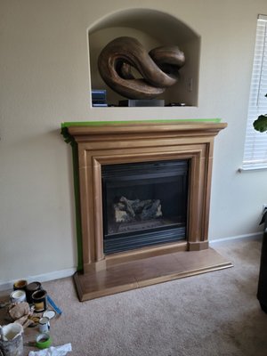 Fireplace before and after - Fireplace before and after