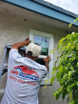 Window Replacements - This Window Replacements were done in a house that had original windows.  We removed old windows and installed Ne Windows to match the tone of the house.  The owners absolutely Loved these windows.