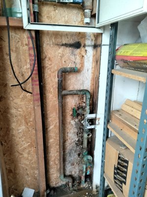 residential fire system repair. - this was a clogged fire system riser that was causing water hammer and not flowing water at test valve. residential fire system repair. - this was a clogged fire system riser that was causing water hammer and not flowing water at test valve.