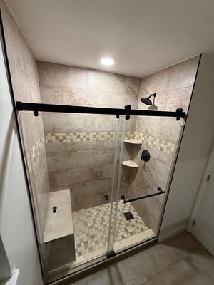 Full Bathroom Remodel - Our client wanted to replace their old bathtub with a modern stand-up shower. We removed the existing tub and fully remodeled the bathroom to create a more open, functional, and updated space.