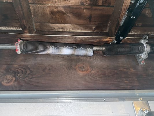 Broken Springs can be a NIGHTMARE! - Broken Garage Door Springs can be a BIG PROBLEM!

A broken spring can make your garage door extremely heavy, unsafe, and almost impossible to open. It can also put extra pressure on your opener and damage other parts of the system if you keep trying to use it.

We replace broken or worn-out springs to bring your garage door back to smooth, balanced, and safe operation. Fast service, proper spring sizing, and clean professional installation — so your door works the way it should again.

Don’t wait until your car gets stuck inside the garage. Replace the spring before it becomes a bigger problem.