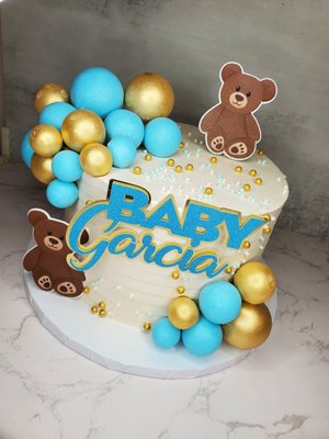Baby Shower - Sweeten up your Baby Shower with a beautiful gender or gender neutral custom cake to woo your guests eyes and taste buds! We are here to make this a memorable experience for years to come!
Orders needs at least 2 weeks in advance.
Deposit is required to confirm the order.
Only availability for pick up. (Eagan) Baby Shower - Sweeten up your Baby Shower with a beautiful gender or gender neutral custom cake to woo your guests eyes and taste buds! We are here to make this a memorable experience for years to come!
Orders needs at least 2 weeks in advance.
Deposit is required to confirm the order.
Only availability for pick up. (Eagan)
