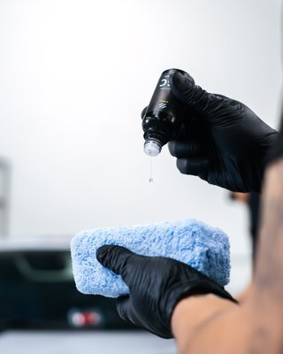 Ceramic Coating - Ceramic Coating is made specifically to fill in the pores of your paint on a molecular level, leaving it looking super shiny. Some benefits of coating include scratch resistance, UV protection, last longer than wax, and makes washing your vehicle much easier.
