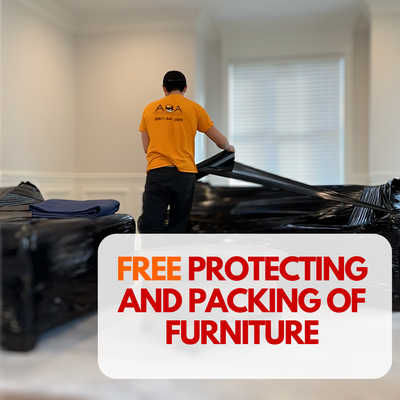 FREE protecting and packing of your furniture - We provide UNLIMITED free shrink wrap and tape with our Premium package! We also provide FREE TO USE padded blankets and wardrobe boxes or 30/ea if you'd like to keep them. 

Services: Furniture Moving, Large and Heavy Item Moving, Local Moving, Commercial Services