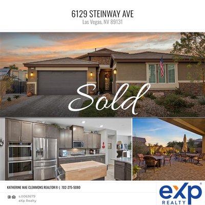 6129 Steinway Avenue - Single Story Gated Community by D R Horton builder on cul-de-Sac. Features many recent upgrades with this smart house built in 2020 with Cat 6 wire, fire sprinklers, 3 zone HVAC high SEER, ADT Hardwire, low E windows, a large private backyard with full RV Hookups on side with pavers. Check out rock waterfall with lighting. Gas BBQ stub in backyard near porch. MUST SEE!!!! Features a multi gen space with private entrance from single garage. All appliances included, 14' inch skylight in kitchen. Low-E windows for saving money on utility bills. Community is down the street from I-215 in Tule Springs.