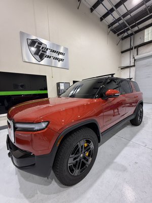 Ceramic Window Tint - This New Rivian came in for the ultimate protection, Xpel XR Plus Window Tint all around including Front Windshield, and paint protection film applied to the full front end. Ceramic Window Tint - This New Rivian came in for the ultimate protection, Xpel XR Plus Window Tint all around including Front Windshield, and paint protection film applied to the full front end.