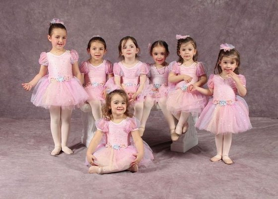 Preschool Classes - Preschool 1
•3-5 Year Old Ballet, Acrobatics, and Creative Movement, 45 min.
Young dancers learn fundamental ballet technique and musicality. They build strength and confidence in themselves by learning how to perform acrobatic moves, such as forward rolls and crab walks. The class includes a ballet story that the teacher and students dance out and a fun seasonal dance number to perform.
_____________________________
Preschool 2
•4-5 Year Old Ballet/Tap/Acrobatics, 60 min.
Preschoolers learn fundamental ballet and tap technique, terminology, and musicality. They focus on linking steps together, connecting movements, and staying on the beat. They build strength and confidence in themselves by learning how to perform beginner and intermediate acrobatic moves, such as forward rolls, handstands, and cartwheels. The class includes a ballet story that the teacher and students dance out and a fun seasonal dance number to perform. Preschool Classes - Preschool 1
•3-5 Year Old Ballet, Acrobatics, and Creative Movement, 45 min.
Young dancers learn fundamental ballet technique and musicality. They build strength and confidence in themselves by learning how to perform acrobatic moves, such as forward rolls and crab walks. The class includes a ballet story that the teacher and students dance out and a fun seasonal dance number to perform.
_____________________________
Preschool 2
•4-5 Year Old Ballet/Tap/Acrobatics, 60 min.
Preschoolers learn fundamental ballet and tap technique, terminology, and musicality. They focus on linking steps together, connecting movements, and staying on the beat. They build strength and confidence in themselves by learning how to perform beginner and intermediate acrobatic moves, such as forward rolls, handstands, and cartwheels. The class includes a ballet story that the teacher and students dance out and a fun seasonal dance number to perform.