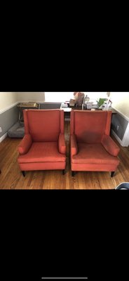 Upholstery Cleaning/Restoration - This cleaning job took 2 hours and we were able to restore our clients furniture that had sat in her dusty garage for 3 years before she moved into a new place. Now her chairs are clean, fresh and sanitized plus they look as bright and vibrant as ever! Upholstery Cleaning/Restoration - This cleaning job took 2 hours and we were able to restore our clients furniture that had sat in her dusty garage for 3 years before she moved into a new place. Now her chairs are clean, fresh and sanitized plus they look as bright and vibrant as ever!