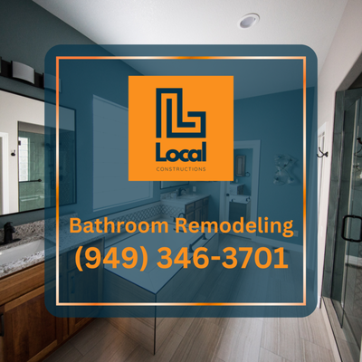 Bathroom Remodeling - Call (949) 346-3701 to Create a Bathroom That Blends Comfort and Luxury
Local Constructions delivers expertly crafted bathroom remodels designed for both style and everyday ease. From spa inspired upgrades to efficient space reconfigurations, we turn outdated bathrooms into personalized retreats. Our team manages everything from planning and permits to tile work lighting and premium fixtures. We proudly serve homeowners throughout Orange County with remodeling experiences that are smooth and stress free. Bathroom Remodeling - Call (949) 346-3701 to Create a Bathroom That Blends Comfort and Luxury
Local Constructions delivers expertly crafted bathroom remodels designed for both style and everyday ease. From spa inspired upgrades to efficient space reconfigurations, we turn outdated bathrooms into personalized retreats. Our team manages everything from planning and permits to tile work lighting and premium fixtures. We proudly serve homeowners throughout Orange County with remodeling experiences that are smooth and stress free.