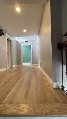 Installation of new hardwood - A hardwood flooring project involves the installation and refinishing to enhance the beauty, durability, and value of a house.