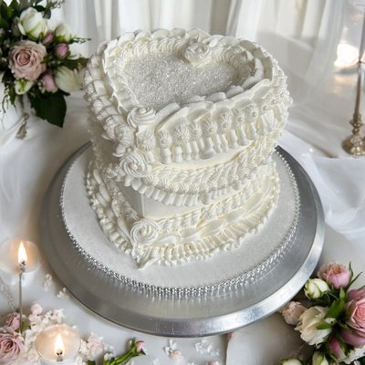 Vintage Piped Cakes - Take a look at our various styles of custom vintage piped cakes. Vintage Piped Cakes - Take a look at our various styles of custom vintage piped cakes.