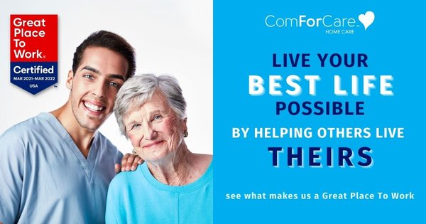 Great Place To Work Certified - We are proud to be certified as a great place to work.  92% of employees at ComForCare say it is a great place to work, compared to 57% of employees at a typical U.S.-based company.