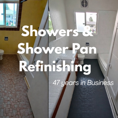 Showers & Shower Pan Refinishing - Do you cringe when you step into your shower? Miracle Method can repair and refinish your tile or fiberglass shower right in place! The results look and feel new.
What problem can we solve for you?
Ugly, outdated colors
Impossible to clean
Stained and cracked shower pans
Stained and moldy tile grout lines
Cracked tile or fiberglass Showers & Shower Pan Refinishing - Do you cringe when you step into your shower? Miracle Method can repair and refinish your tile or fiberglass shower right in place! The results look and feel new.
What problem can we solve for you?
Ugly, outdated colors
Impossible to clean
Stained and cracked shower pans
Stained and moldy tile grout lines
Cracked tile or fiberglass