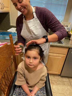 We're clean and clear of lice! - This beautiful family received thorough head checks and now are clear of lice and ready to head back to school in confidence. Mom has peace knowing her kiddos are clear and she feels confident knowing more about lice prevention. We're clean and clear of lice! - This beautiful family received thorough head checks and now are clear of lice and ready to head back to school in confidence. Mom has peace knowing her kiddos are clear and she feels confident knowing more about lice prevention.