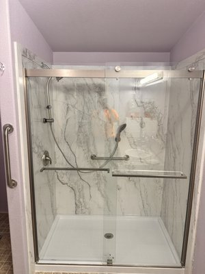 Shower projects - This remodel was performed to provide access for home owners with accessibility issues. Shower projects - This remodel was performed to provide access for home owners with accessibility issues.